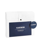 Σετ Σεντόνια με Λάστιχο Cannon Stonewashed 160X200+35 White